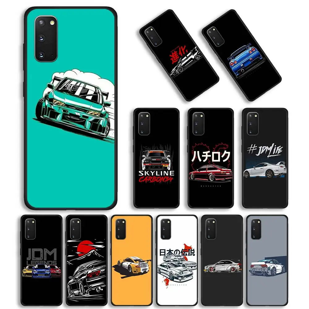 

Phone Cover For Samsung Galaxy S21 S20 FE S10 S9 Plus Ultra Lite 5G S10E Silicon Case sports car jdm drift