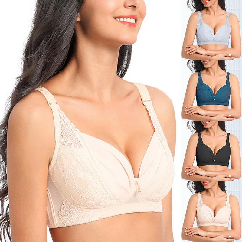 Sexy Gather Push Up Bra Underwire 5/8Cup Lace Brassiere Underwear 34/36/38/40/42/44 Lady lace intimates lingerie Undrwear | Женская