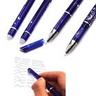 Ручка стираемая, 0,5 мм, синяячерная чернильная шариковая ручка, 1 шт.
