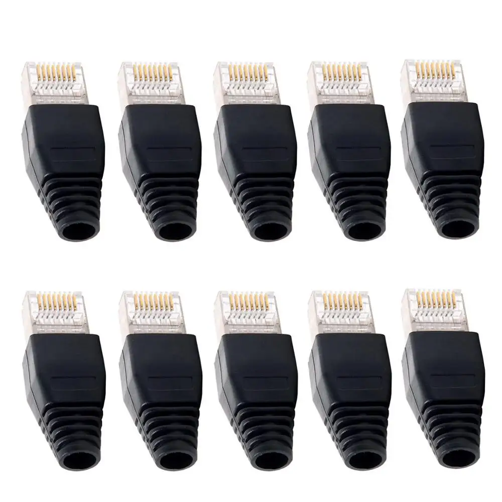 

10pcs/lot Metal Shield RJ45 RJ-45 8P8C Network CAT CAT5E Modular UTP STP Plug Connector