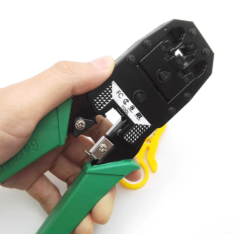 

Three-Purpose NetworkPliers Crimping Pliers 6P 8P Crystal Head Multi-Function Network Cable Pliers Wire Stripper