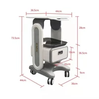 2021 hot sale table stand abs the double drawer aluminum alloy trolley stand for beauty machine assembled trolley cart spa