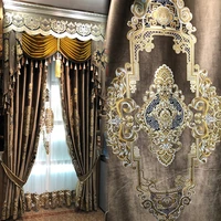 europe style embroidered curtains finished custom blackout curtains for living dining room bedroom french luxurious atmosphere