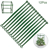 12 pcs plant support stake garden plant rack climbing vine rack arms cage expandable potted frame connectors plant stakes
