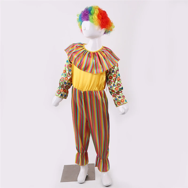 Детский костюм клоуна для косплея вечерние костюмы шоу с животными родителей и