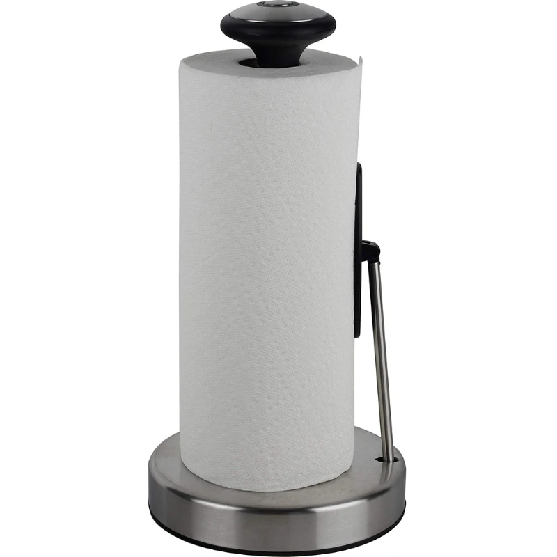 

68UC Desktop Easy to Tear Roll Paper Holder Adjustable Spring Arm Tables Napkin Holders Tension Towel Household Item