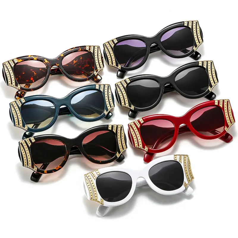 

Oversize Round Sunglasses For Women Big Frame Luxury Brand Designer Metal Female Sun Glasses Men Eyeglasses UV400 High Quality