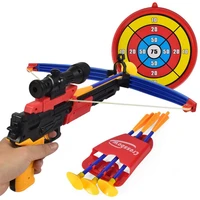 suction cup archery bow and arrows toys set outdoor fun targets shooting game kit with plastic telescope for boys girls