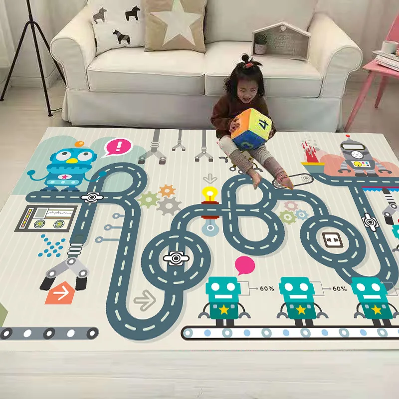 

Wholesale INS Game Carpet Sofa Rug Children Digital Road Mats Game Rugs Crawling Rugs Baby Room decoration Non-Slip Carpets