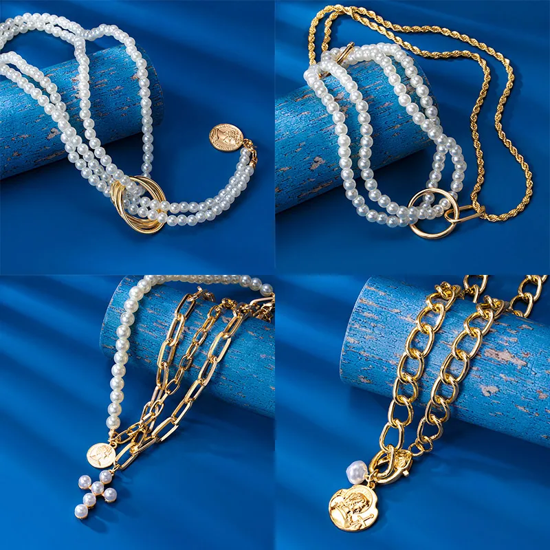 Европа Стиль цепочка унисекс ожерелье для мужчин хип хоп рок чокер с медальоном