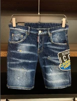 authentic classic 2021 new womenman ripped jeans dsquared2 denim shorts slim jeans men casual shorts dsq2 9805 1