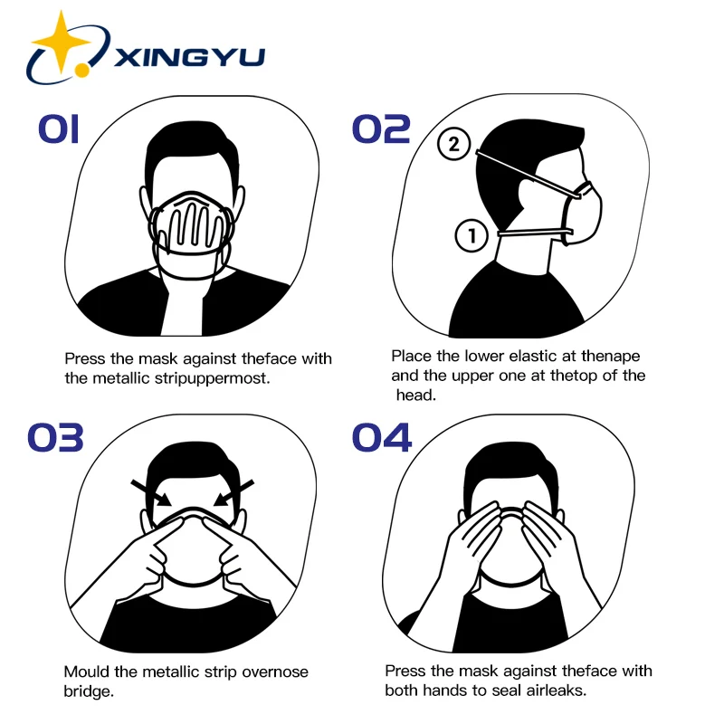 Face Mask with Head Strap and Filter Pocket KN95 Masks FFP2 5 Layers Reusable Mouth Masken CE MASK Respirator | Безопасность и