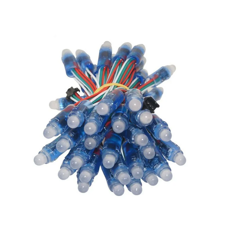 

50pcs 12mm Full Color LED Pixel Light Module DC 5V IP68 waterproof RGB color 2811 1903 IC Digital LED christmas Light