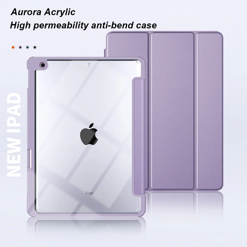 

For iPad Pro 11 Case,Tablet Case For iPad 10.2 iPad Air 4 10.9,Shockproof Smart Leather Transparent Cover For iPad Pro 11 2021