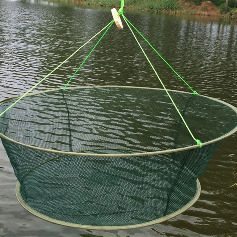 Портативный открытый складной сети литья для креветок рыболовные