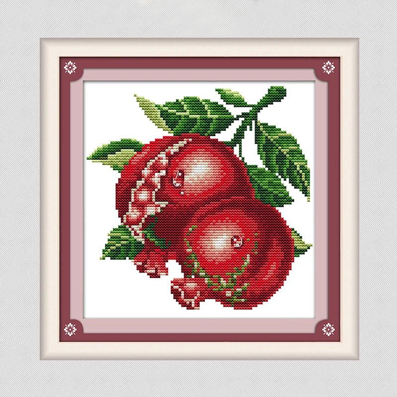 Набор для вышивки крестиком Joy Sunday с изображением апельсинов яблок фруктов 11 и 14