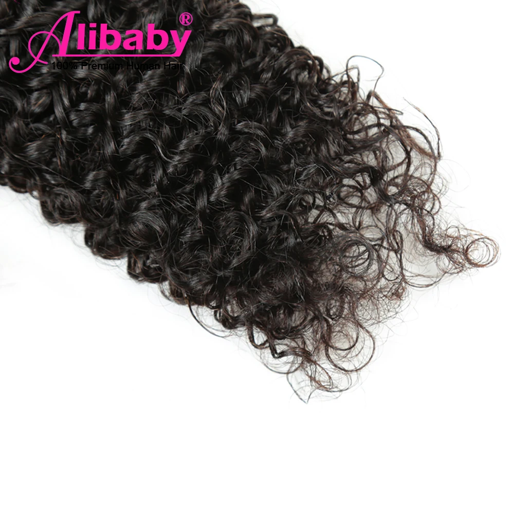 Alibaby афро кудрявые вьющиеся волосы 8 30 дюймов 100% человеческие вплетаемые не Реми