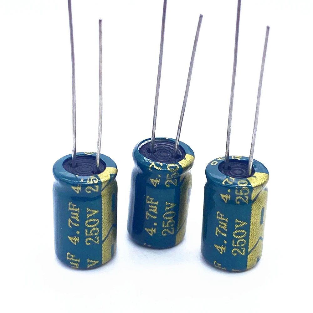 

20 шт./лот 250 В 4,7 мкФ алюминиевый электролитический конденсатор, Размер 8*12 4,7 мкФ 20%