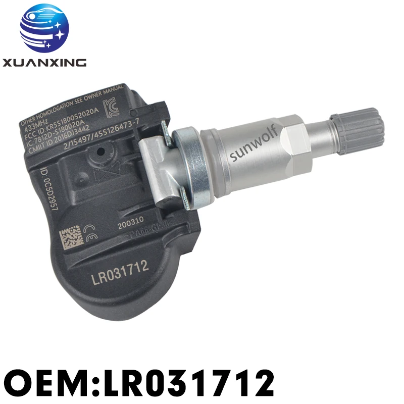LR031712 датчик давления в шинах Система мониторинга TPMS 433 МГц для Range Rover Sportc Range Rover Vo-gue Discovery 3