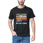 2020 модная летняя футболка для парикмахеров I Give The Best Blow Jobs Grapgic Vintage для мужчин, 100% хлопок, футболка с короткими рукавами, Женский Топ