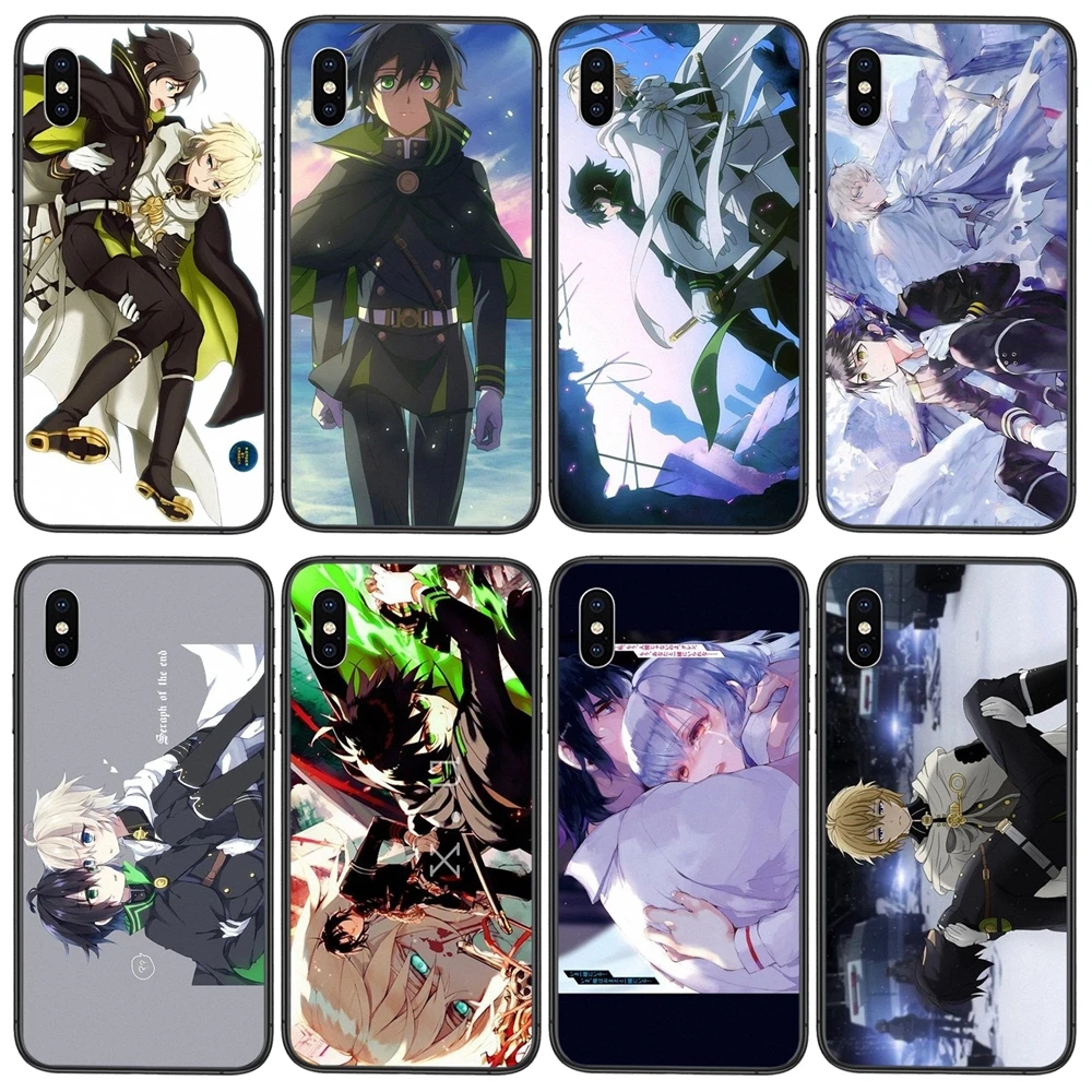 Чехол для телефона Owari No Seraph черный из ТПУ хороший магазин Xiaomi Redmi 9 8 7 K40 9A 9C Pro Plus Nfc