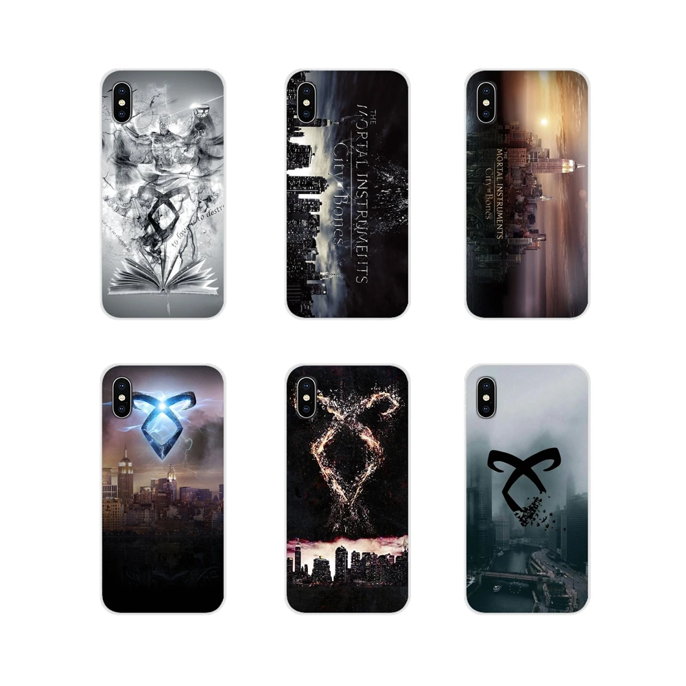 Прозрачный чехол The Mortal Instruments City Of Bones для Apple iPhone X XR XS 11Pro MAX 4S 5C SE 6S 7 8 Plus ipod touch 5