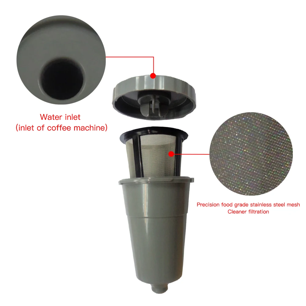 

1Pcs Cafe Easy-to-Use Refillable Single-Cup Hand Coffee Filter Environmentally Friendly Stainless Steel Filter Easy to Clean