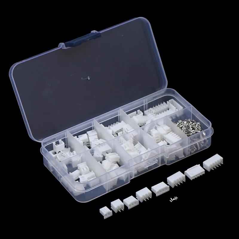 

230pcs XH2.54 2p 3p 4p 5 pin 2.54mm Pitch Terminal Kit JST Connector DIY Kits