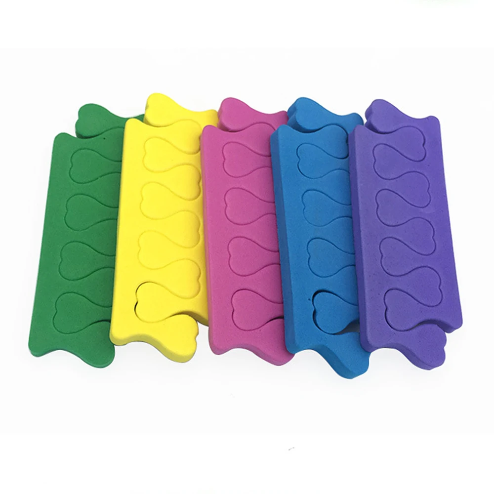 Разделитель для пальцев ног шлепанцев 20 шт. разделитель губки маникюра Женские