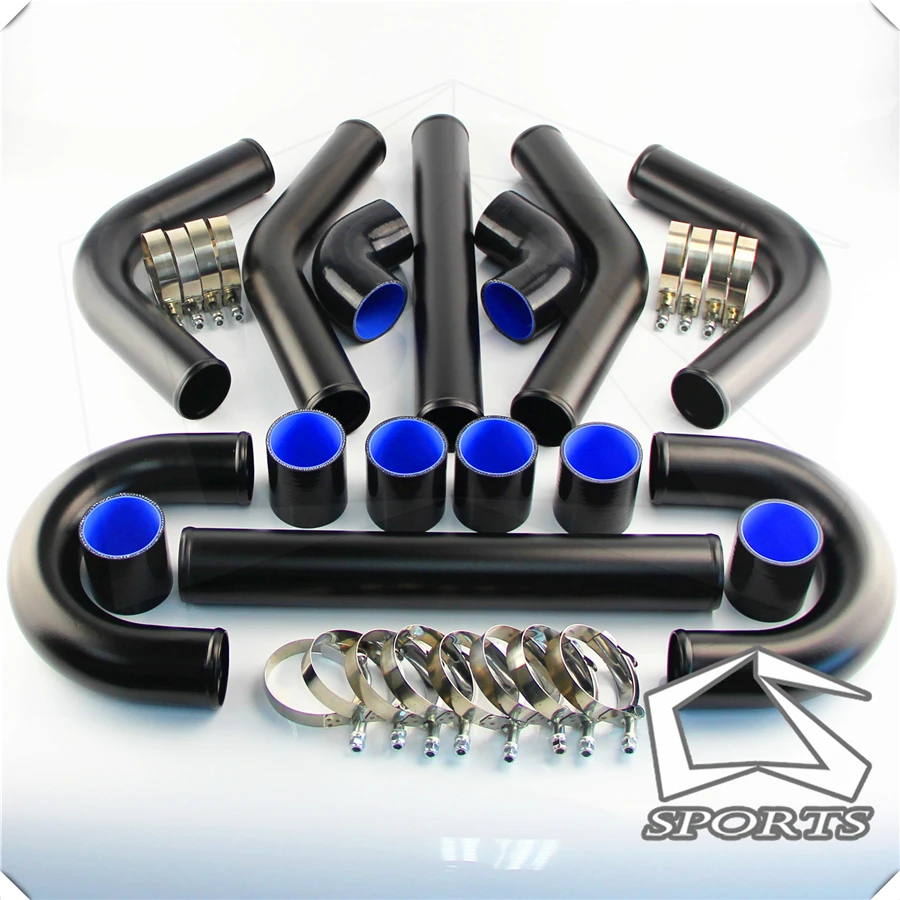 Универсальный турбо кулер комплект трубок 2 5 дюйма 63 мм 8 шт. алюминиевые