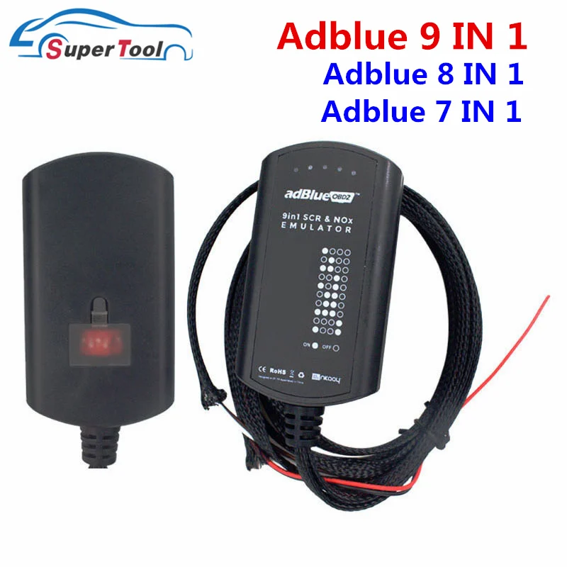 Полный чип Adblue 9 в 1 эмулятор автомобиля разъем диагностического кабеля Ad синий
