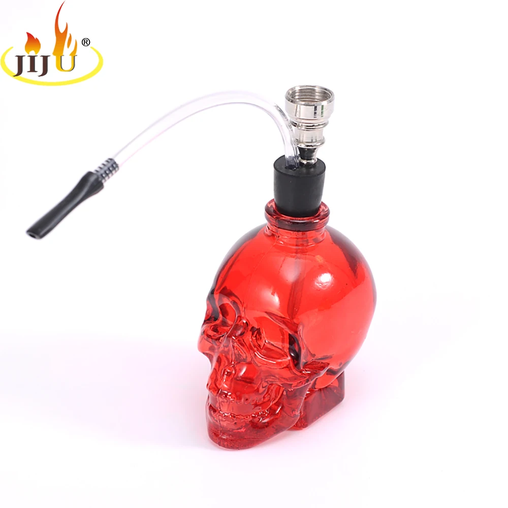 Портативный кальян череп голова для курения стеклянные трубы сигаретного дыма