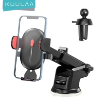 kuulaa car holder for mobile phone stand in car no magnetic adjustable gps air mount support for iphone huawei xiaomi samsung