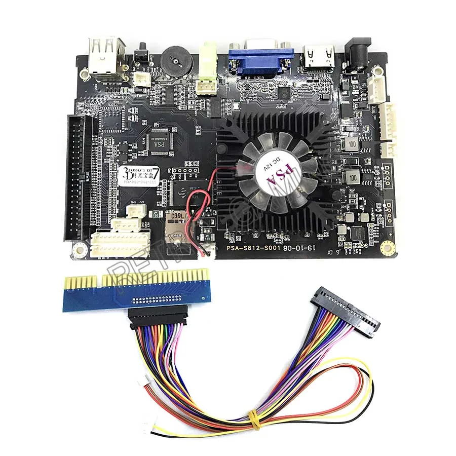 PCB with Jamma cable 3D Pandorakey 7 2650 в 1 Ретро аркадные игры печатная плата 135* 3D игры+ 2515* 2D игры HDMI VGA выход материнская плата Pandora10 - Цвет: PCB with Jamma cable