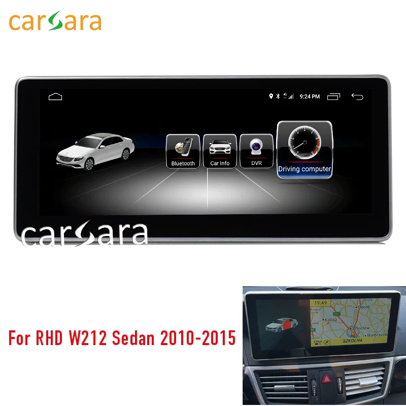 2 Гб ОЗУ 10 25 &quotAndroid монитор для правого руля W212 S212 2010 2015 E200 250 сенсорный экран GPS
