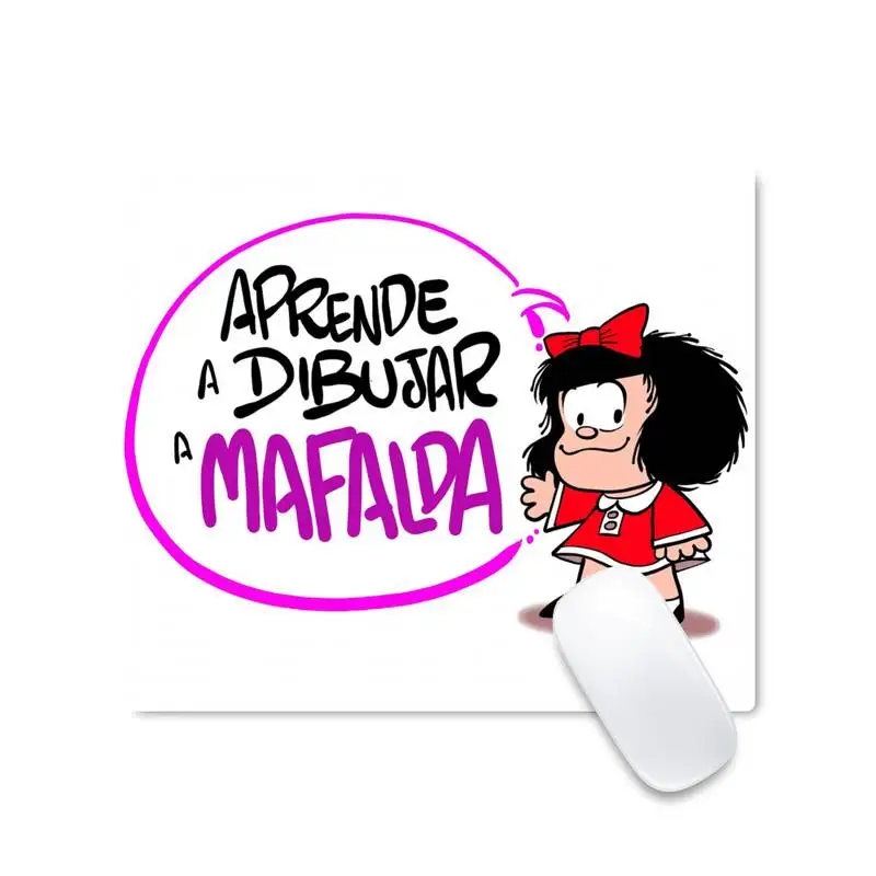 

Mafalda Anime Unique Desktop Pad Game Mousepad Desk Table Protect Office Work Square Mouse Mat pad Non-slip Cushion