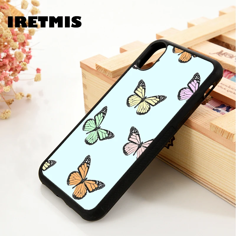 Iretmis 5 5S SE 6 6S Мягкий ТПУ силиконовый резиновый чехол для телефона iPhone 7 8 plus X Xs 11 Pro Max