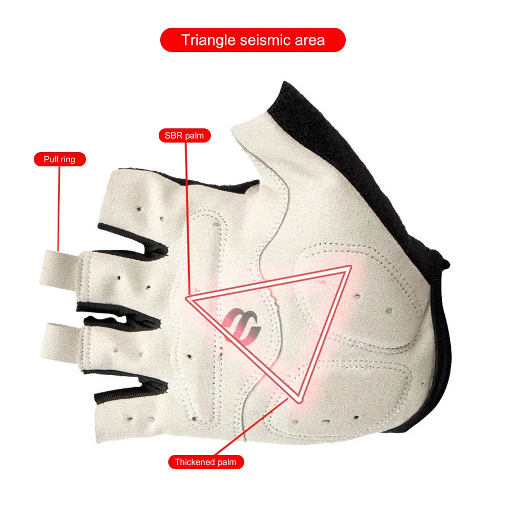 

Bikeboy Bicycle Half Fingers Cycling Gloves Anti Slip Gel Riding Breathable Gloves Shockproof MTB Mountain Bike Sports Gloves