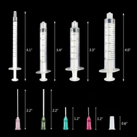 20 pcs pack 1ml 3ml 5ml 10ml disposable syringes blunt tip needle caps 14g 18g 20g 25g 20pcs
