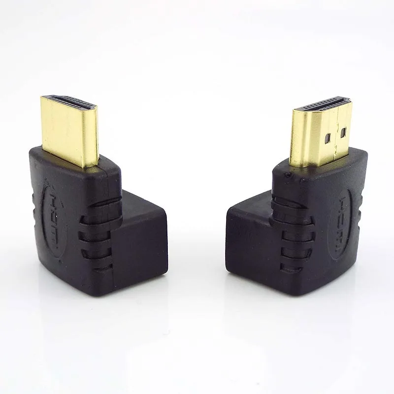 1/2/5 шт. HDMI-совместимый штекер к Женский адаптер 90 градусов угол 270 удлинитель
