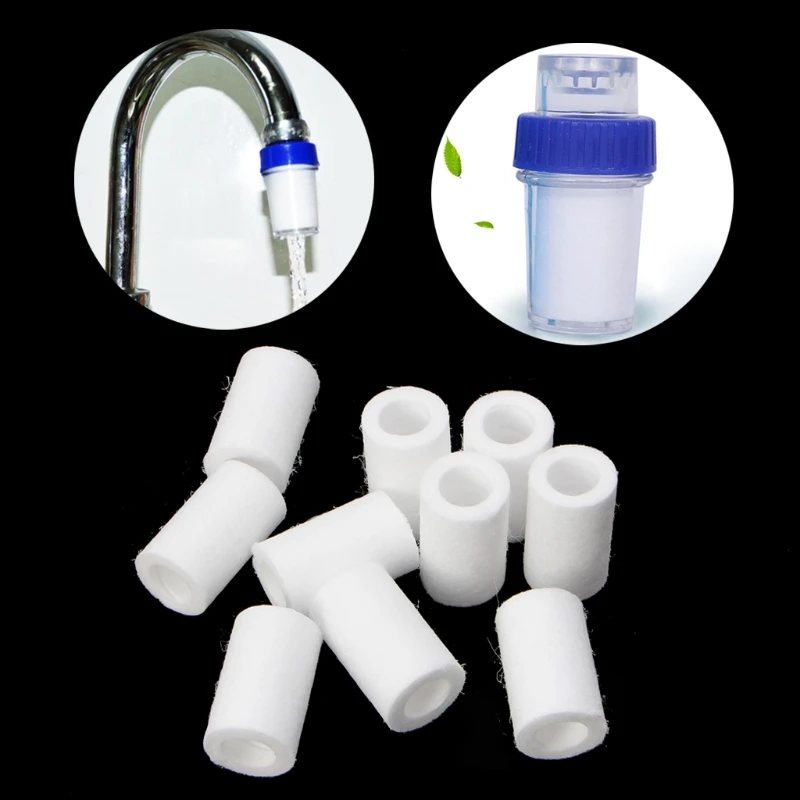 

T8NA 10PCS Water Purifier Remove Rust Quality Test Replacement Water Filter Cotton