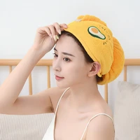 new style hot selling women super absorbent quick drying towel hair wiper bag turban artifact cute shampoo hat