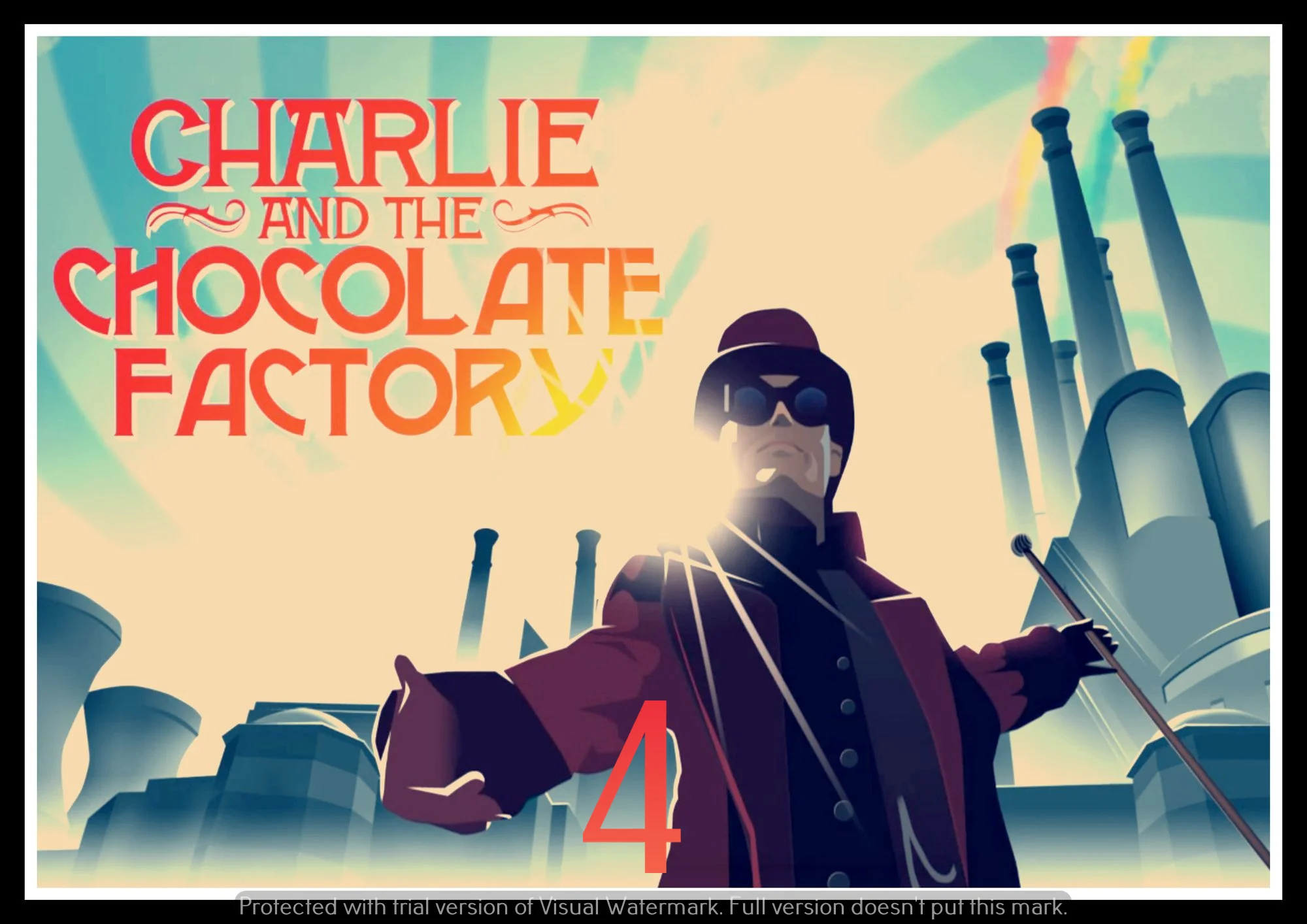 Charlie and the Chocolate Factory плакат декоративный DIY настенный холст стикер домашний бар художественные Плакаты Декор