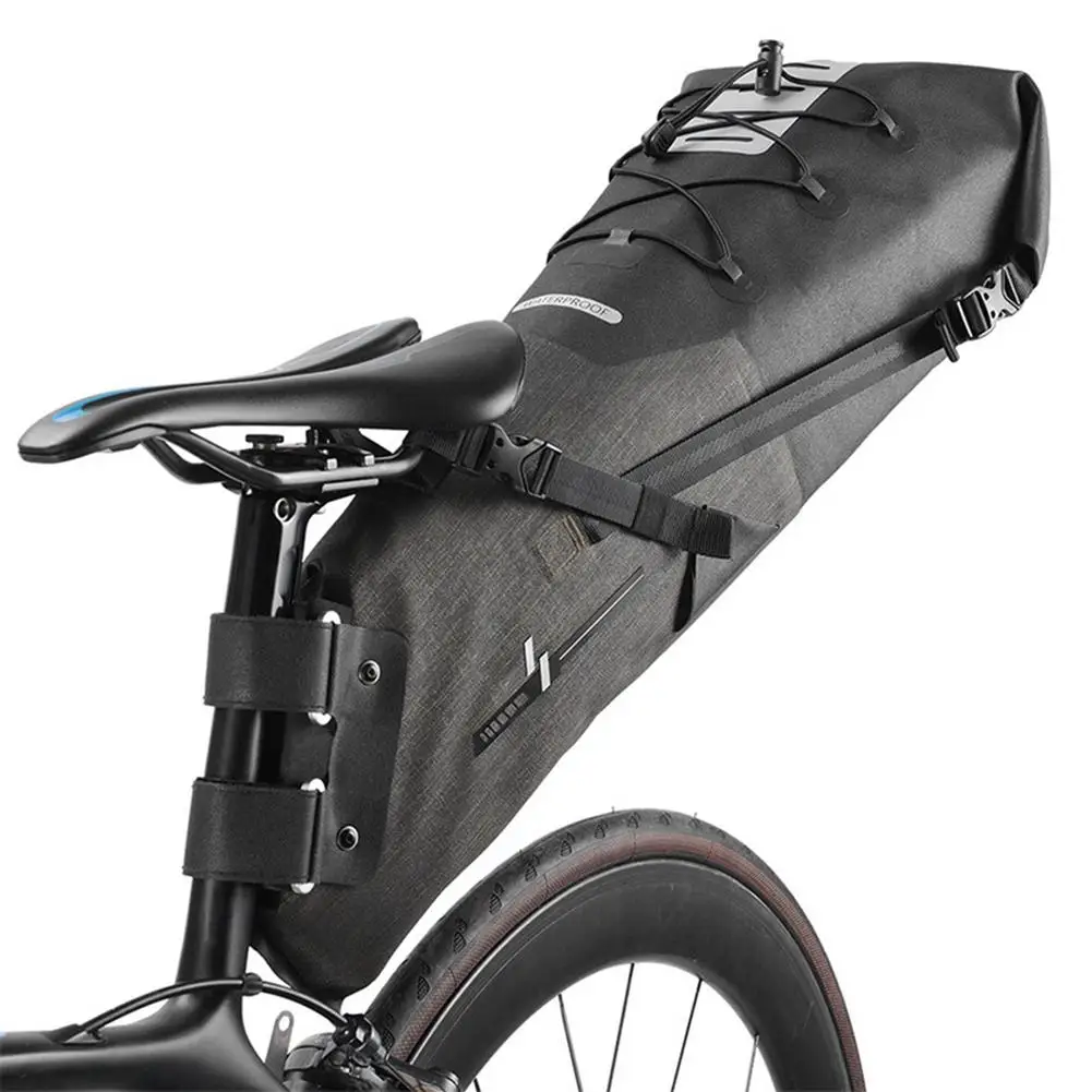

Bike Bag Waterproof 12L Large Capacity Bicycle Saddle Bag Cycling Foldable Tail Rear Bag MTB Road Trunk Bikepacking