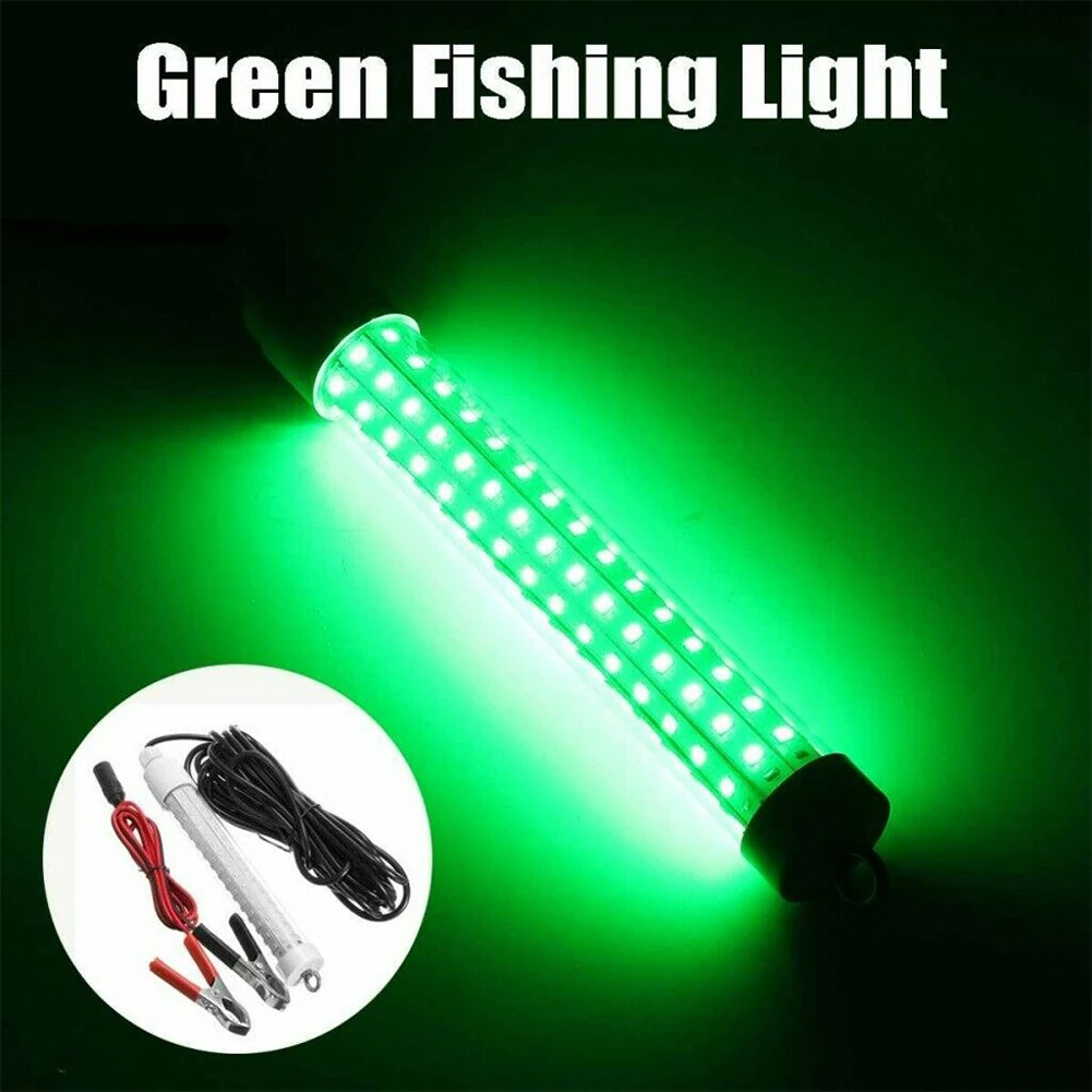 

Boat Underwater Attract Portable 12V 120 LED Freshwater Saltwater Submersible Fishing Light SMD2835 Crappie 6m Power Cable 10W
