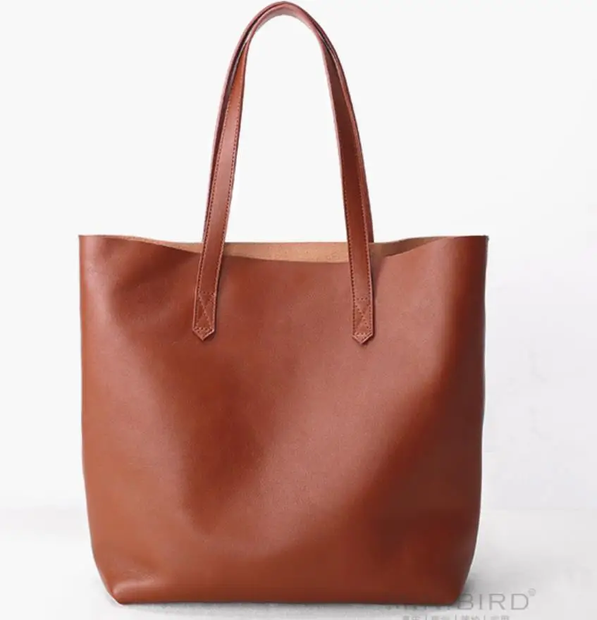 Кожаная сумка-тоут через плечо артистичная и повседневная Сумка-тоут |