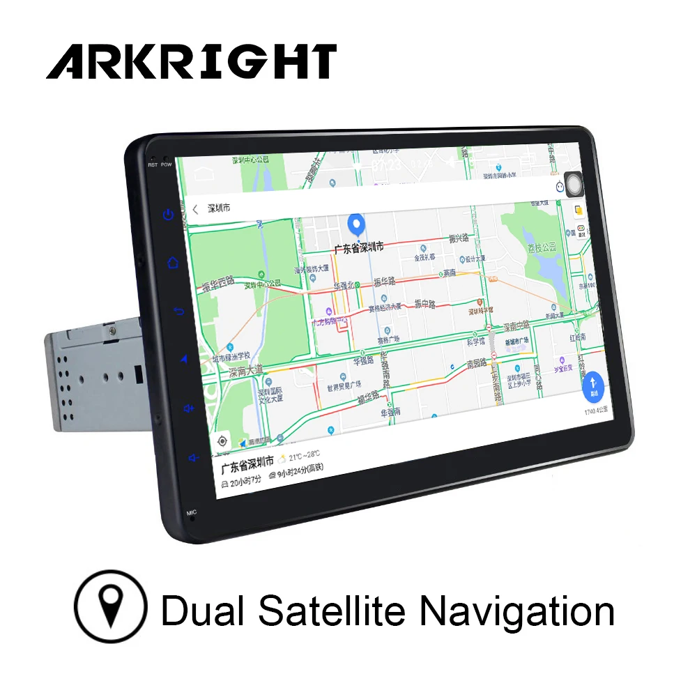 Автомагнитола 1 Din 10 дюйма 4 + 64 ГБ Bluetooth GPS/видеовыход/SWC/IPS/SPDIF | Автомобили и