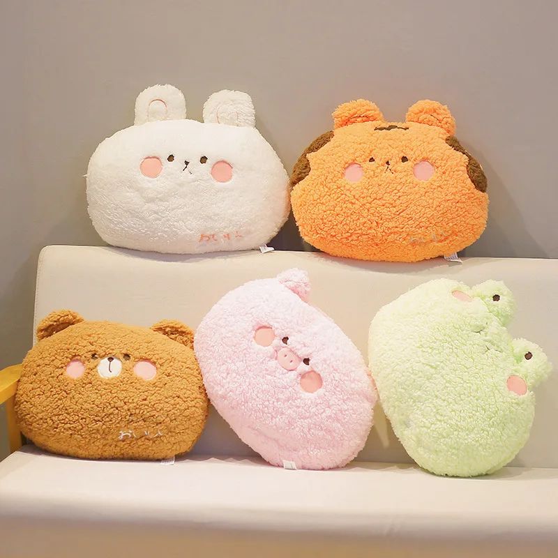 

Cute Kawaii Animal Throw Pillow Plush Toy Bear Pillow Siesta Stomach Sleeper Pillows Cartoon Rabbit Pillow Gift