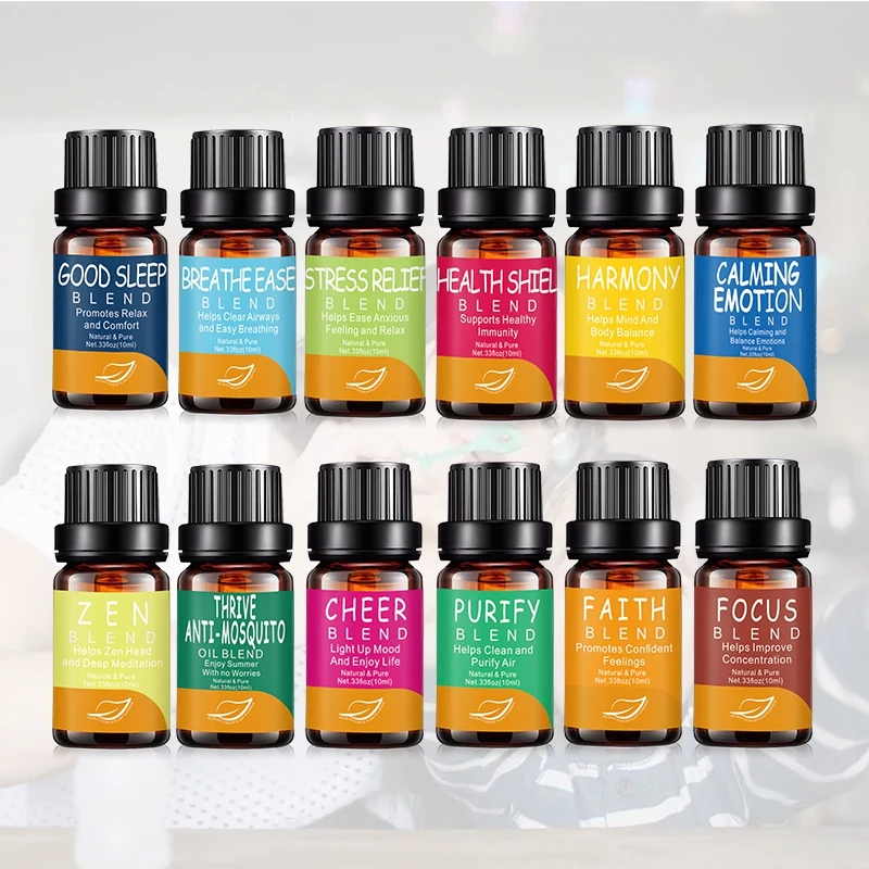 12 шт. Эфирный набор эфирных масел для ароматерапии с экстрактом аромата