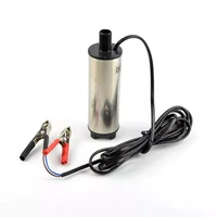 portable mini electric submersible pump for pumping diesel oil water fuel transfer pump stainless steel shell 12lmin dc 12v 24v